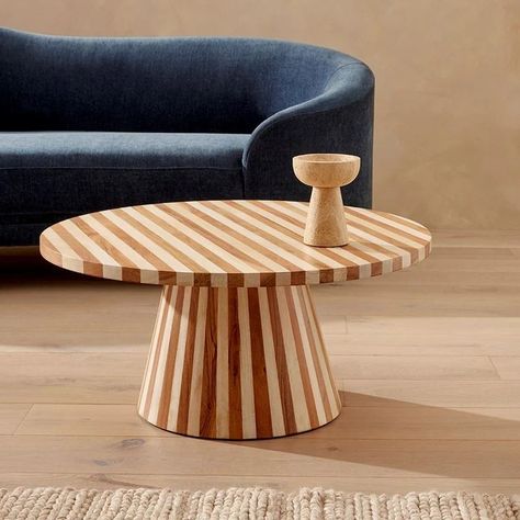 Striped Wood Furniture, Home Moodboard, Unique Side Table, Contemporary Side Tables, Green Table, Furniture Side Tables, Natural Walnut, Living Table, Table Light