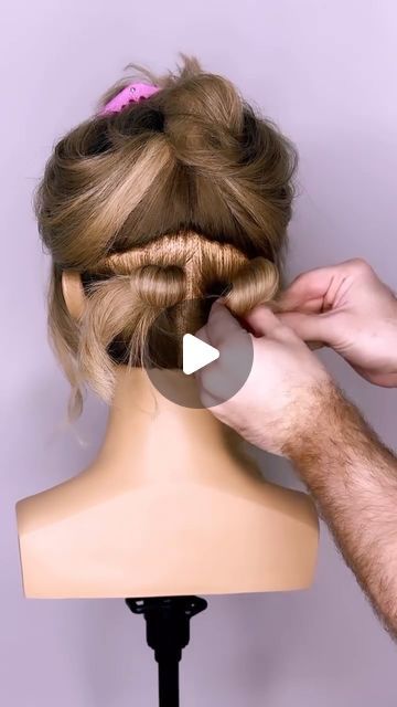 Shoulder Length Updo Easy Tutorial, Mid Length Hair Styles Updo Easy, Easy Updos For Shoulder Length Hair, Shoulder Length Updo, Updos For Shoulder Length Hair, Longer Hair Styles, Updo Easy, Love Hairstyles, Updo Tutorial