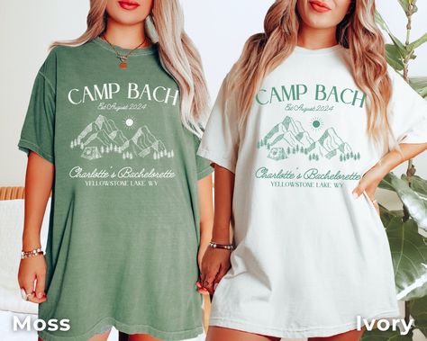 Vintage Camp Bach Shirts | Camping Bachelorette Shirts This is a DTG (Direct to Garment) print, not Vinyl or sublimation. The design is printed directly on the shirt with garment ink. HOW TO ORDER?: Placing an order is simple! Please review all images in this listing for style, color and sizes. - Select the size and color of the shirt from the drop-down menus. - Select the quantity - Fill in the customization (if required) - Add to cart - Proceed to checkout ------------------------------ COLOUR Distorted Illustration, Bach Shirts, Club Bachelorette, Custom Bachelorette Shirts, Camp Bach, Luxury Bachelorette, Mexico Bachelorette, Bleached Tees, Bachelorette Tshirts