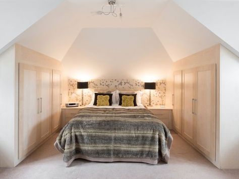 Fitted wardrobes: design ideas and buying advice - Which? Open Plan Loft Conversion, Built In Wardrobe Ideas, Loft Wardrobe, Fitted Wardrobe Design, Fitted Wardrobe Doors, Fitted Bedroom Furniture, Loft Conversions, New Staircase, Roof Extension