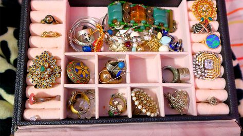 Why You Should *Never* Use Jewelry Cleaner or Polish On Costume Jewelry — And What You Should Use Instead How To Clean Costume Jewelry, Clean Costume Jewelry, Jewelry Cleaner Diy, Sharpie Tie Dye, Diy Hack, Bold Statement Necklaces, Clean Sterling Silver, Jewelry Organizers, Tarnish Remover