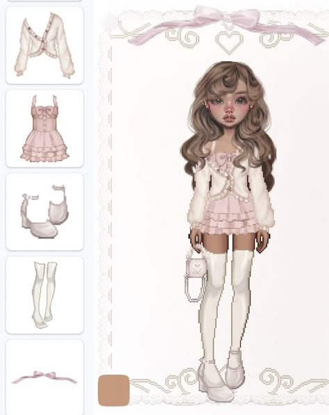 #everskies everskies outfits aesthetic brown #everskiesfashion #fashion #aesthetic #aesthetictumblr outfit inspo coquette gyaru Everskies Soft Outfits, Everskies Post Ideas, Coquette Outfit Everskies, Aesthetic Everskies Outfits, Everskies Tutorial, Cute Everskies Outfits, Everskies Gyaru Outfits, Everskies Sanrio, Everskies Outfits Id Code