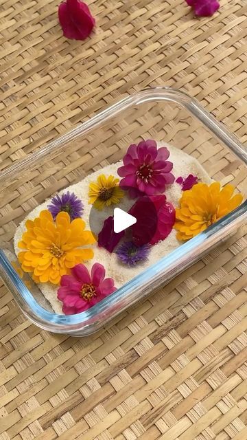 Harika Reddy on Instagram: "You don't need silica gel or any other chemical to dry flowers.  you can naturally dry flowers 🌸  at home using semolina/Sooji!  > Pour a half-inch layer of semolina into a box and layer the flowers one by one. > Again pour semolina until all the flowers covered. > Allow it for 1-2 weeks for the flowers to dry.  > You have naturally dried flowers looking as fresh as real flowers.   Now you can use them for resin art or any other craft projects.   #dryingflowers #dryingflowersinprogress #resinart #resinartwork #flowers #arts #crafts #diycrafts #diyprojects" Silica Gel Dried Flowers, Drying Flowers For Resin, Silica Dried Flowers, Flower Drying Silica Gel, Dry Flowers Shadow Box Preserves, Flowers At Home, Dry Flowers, Resin Artwork, Silica Gel