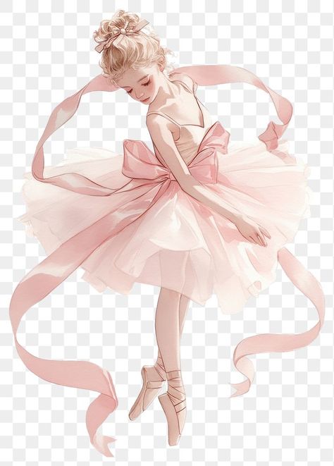 Ballerina Stickers, Pink Ballet Dress, Coquette Design, Digital Graphics Art, Png Images Free, Pink Png, Ballerina Art, Png Coquette, Chibi Anime Kawaii