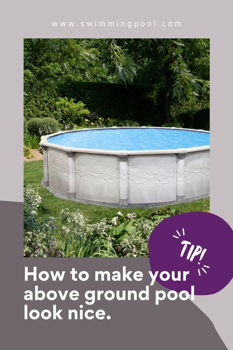 How To Make An Above Ground Pool Pretty, Making Above Ground Pools Look Nice, Landscaping Around An Above Ground Pool, Paint Above Ground Pool, Plants Around Above Ground Pool, How To Make Above Ground Pools Look Nice, Decorate Above Ground Pool, Oval Above Ground Pools, Pool Lifestyle