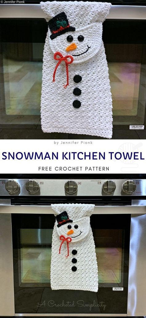 Crochet Dish Towels, Crochet Towel Topper, Crochet Kitchen Towels, Crochet Tree, Crochet Snowman, Dishcloth Crochet Pattern, Crochet Towel, Crochet Dishcloth, Crochet Christmas Decorations