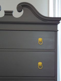 Charcoal Grey Paint, Queen Anne Furniture, Gray Painted Furniture, Painting Table, Timeless Color Palette, Revamp Furniture, Paint Trends, Sun Yellow, Paint Projects