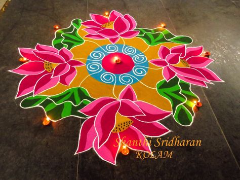 #kolam#mandala#rangoli Rangoli Designs Square, Mandala Rangoli Designs, Mandala Rangoli, Lotus Rangoli, Easy Rangoli Designs Videos, Lotus Flower Mandala, Rangoli Designs Photos, Rangoli Designs Simple Diwali, Latest Rangoli