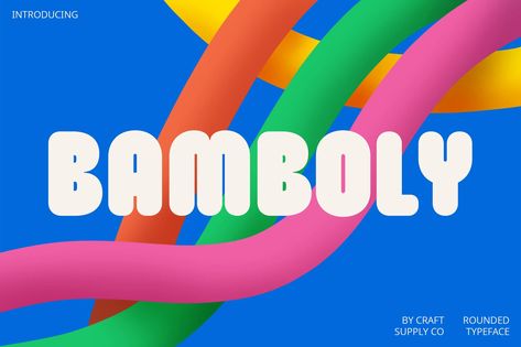 Bamboly Rounded, Sans-Serif ft. bold & friendly - Envato Round Sans Serif Fonts, Rounded Logo Design, Friendly Fonts, Round Font, Luxury Font, Minimalist Layout, Friends Font, Font Inspiration, Bold Fonts