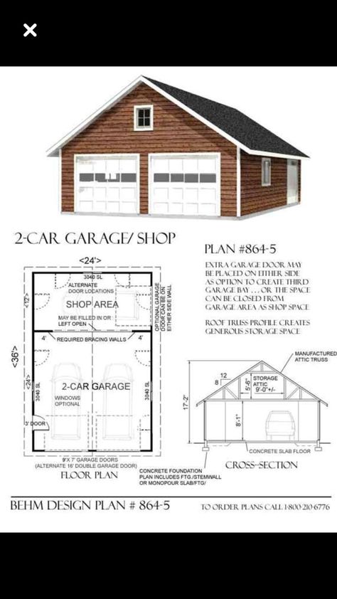 20x24 Garage Plans, 20x30 Garage Plans, 20x30 Shop Plans, Garage Layout Ideas Floor Plans, Garage Design Plans, Detached Garage Ideas, Diy Garage Plans, Garage Blueprints, Garage Layout