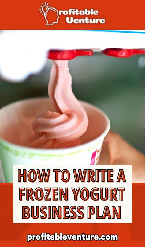 Are you about starting a frozen yogurt business? If YES, here is a complete sample frozen yogurt business plan template & feasibility study you can use for FREE. Yogurt Business Ideas, Blender Frozen Yogurt, Healthy Homemade Frozen Yogurt, Business Plan Sample, Frozen Yogurt Branding, Frozen Yogurt Shop Interior, Street Food Business, Feasibility Study, Yogurt Brands