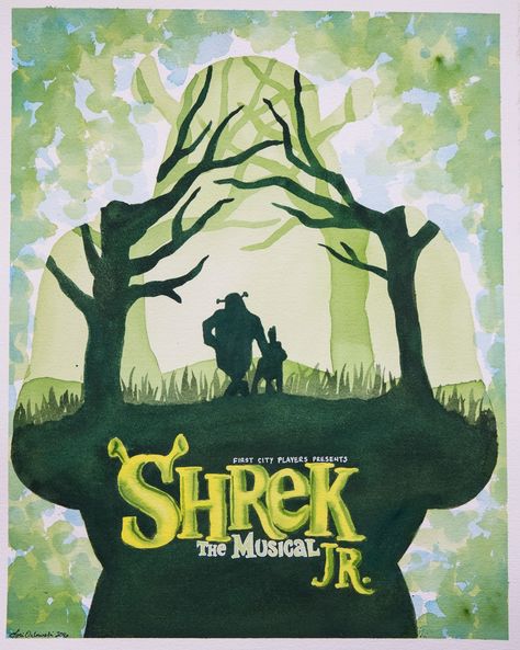 Female Ogre, Shrek Poster, Shrek Drawing, Shrek Jr, Shrek Memes, Poster Drawing, Shrek, Art Sketches, Musical