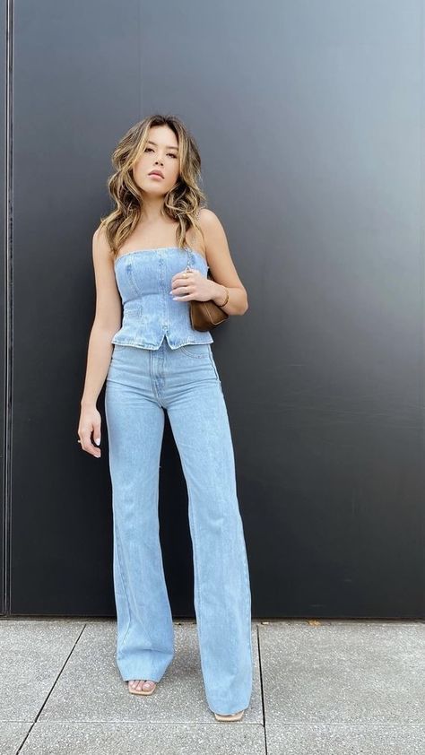 Denim Outfits For Women Party, Comfy Casual Outfits, Western Outfits Women, Effortlessly Chic Outfits, Causual Outfits, Kerosene, Fashion Inspiration Design, Teenage Fashion Outfits, Korean Outfits