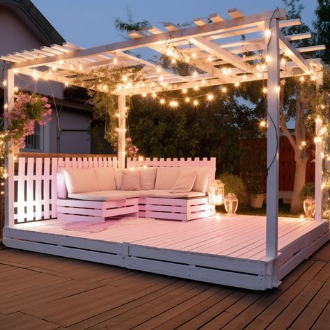 DIY Pallets Ideas Diy Pallet Gazebo, Pallet Wood Gazebo Ideas, Pallet Gazebo Ideas, Diy Pallets, Dream Backyard, Pallet Diy, Backyard Decor, Outdoor Ideas, Gazebo