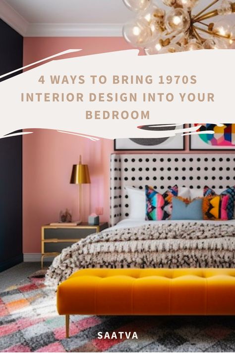 It’s really true—when it comes to interior design, everything old will eventually become new again. This is especially true of the 1970s. The design style is making a comeback in a big way—and we think it’s a cool, relaxed way to decorate a bedroom. Ahead, we’ll explore why 1970s interior design style is trending right now and how to incorporate it into your bedroom aesthetic. 1970s Bedroom Vintage, 1970s Home Aesthetic, Bauhaus Interior Bedroom, 1970 Bedroom, 70s Interior Design Bedroom, 1970 Home Decor, 70s Bedroom Aesthetic, 70s Style Bedroom, 50s Bedroom