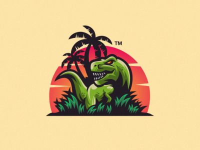 T Rex by Tri Suseno Ari Wibowo on Dribbble T Rex Logo Design, Dinosaur Logo, Illustration Studio, T Rex Dinosaur, Tableau Art, Great Logos, Cartoon Logo, Mascot Design, Logo Illustration