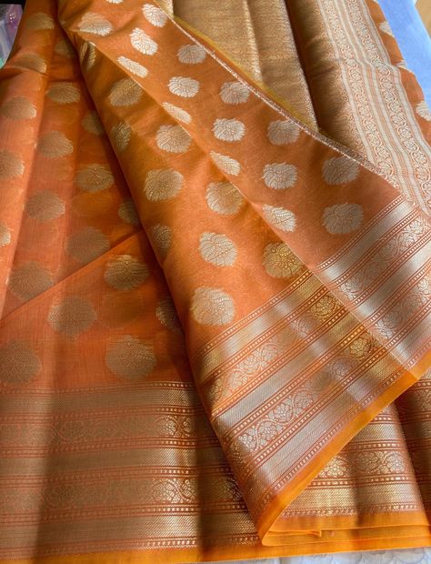 Super Soft Kanjivaram Tissue Silk  Saree Tissue Silk Saree, Silk Saree, Silk Sarees, Saree, Silk, Clothes For Women, Clothes