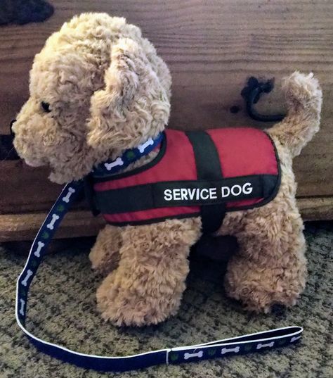 Essa Stuffed Dogs, Essa Dog Plush, Emotional Support Stuffed Animals, Essa Dog, Emotional Support Dog Vest, Build A Bear Dog, Douglas Dog, Baby Plushies, Dog Plushie