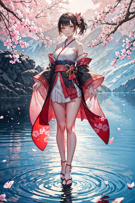 Anime Kimono Woman, Battle Kimono Female, Chinese Anime Woman, Fantasy Kimono, Afk Journey, Enchanted Characters, Kimono Girl, Cultural Beauty, Anime Kimono