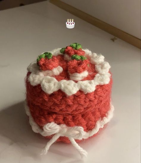 Ideas For Desk, Crochet Cakes, Desk Decor, Crochet Ideas, Follow For More, Desk, Cake, Crochet