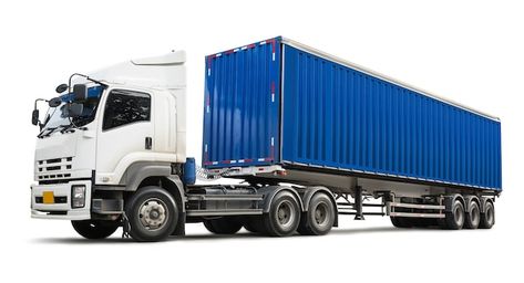 Truck and blue container on white | Premium Photo #Freepik #photo #cargo-truck #transport-truck #trailer #trailer-truck Blue Container, Container Truck, Transport Truck, Cargo Truck, Cargo Transport, Truck Cargo, Truck Transport, Trailer Truck, Vector Photo