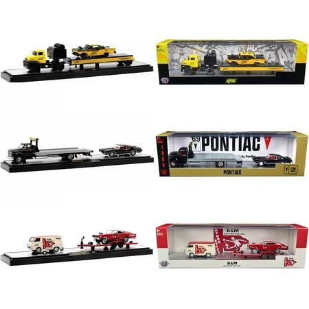 Brand new 1/64 scale diecast models of Auto Haulers Set of 3 Trucks Release 59 Limited Edition to 8400 pieces Worldwide die cast models by M2 Machines. Brand new boxes. Real rubber tires. True-to-scale detail. Officially licensed product. Detailed interiors, exteriors. Die-cast metal body and chassis. Dimensions approximately L-9.5 inches long. Manufacturer's original unopened packaging. Each model packed in an individual plastic display showcase. PLEASE NOTE: Might come with a chase truck inste Pirate Playhouse, Chase Truck, Star Trek Models, Diecast Trucks, Display Showcase, Model Building Kits, Lego Technic, Birthday Gifts For Boys, Diecast Model Cars