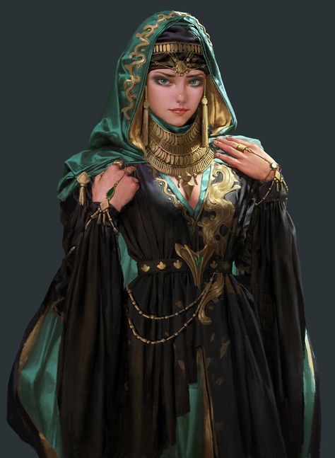 ArtStation - 外包, Insist __ Heroic Fantasy, 판타지 아트, Fantasy Fashion, Dnd Characters, Fantasy Artwork, Character Portraits, Fantasy Character Design, Fantasy Creatures, 그림 그리기