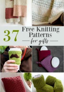 Some of the best free knitting patterns for gifts for everyone on your list, including personal items for men & women, home decor, and cute baby gifts. Easy Free Knitting Patterns, Knitting Projects Free, Easy Knitting Patterns Free, Sweet Easy, Knitted Items, Easy Knitting Projects, Easy Patterns, Free Knitting Patterns