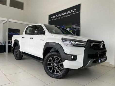 2021 Toyota Hilux 2.8 GD-6 RB Legend Auto Double Cab Bakkie - R699 900 #LEGENDARYTOUGHNESS South Africa’s favourite bakkie is tougher than ever, the all-new Hilux Double Cab. This bakkie with its improved 2.8-litre engine and new fearlessly bold styling was made for those who seek adventure, who want to get the job done and will do whatever it takes to achieve that. For work, play and everything in between, experience the Hilux. 42Km Automatic Diesel Balance of 9yr/90 000 km Service Gd6 Toyota, Toyota Bakkie, Shopping Pictures, Home Cinema Room, Seek Adventure, Cinema Room, Nike Free Shoes, Free Shoes, Money And Happiness