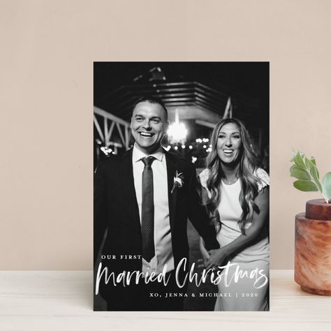 Engaged Couple Christmas Card, Christmas Cards Wedding Photo, Christmas Cards With Wedding Photo, Christmas Card Wedding Picture, First Married Christmas Card, Newly Married Christmas Card, First Year Married Christmas Card, Wedding Photo Christmas Card, Newly Wed Christmas Cards