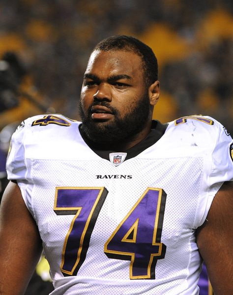 NFL Player Michael Oher Says The Blind Side Hurt His Football Career Michael Oher Cool Football Helmets, Michael Oher, Nfl Ravens, Blind Side, Superhero Workout, The Blind Side, Nfl Baltimore Ravens, Nfl Player, Jake Paul