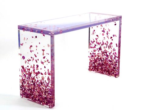 Roses - Sasha Sykes Epoxy Resin Table, Resin Furniture, Natural Home Decor, Indian Home Decor, Resin Table, Cheap Decor, Eclectic Decor, Modern Table, Cheap Home Decor