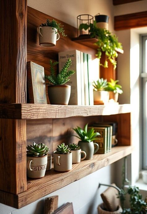 Reclaimed wood counter