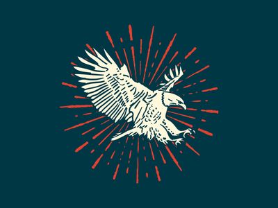 Eagle Tshirt Design, Eagle Illustration, Eagle Icon, Typography Shirt Design, Patriotic Designs, Eagle Graphic Tee, Eagle Vector, Bag Sticker, Eagle Drawing