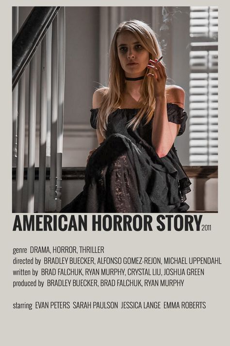 Minimalist Poster American Horror Story, Ahs Minimalist Poster, American Horror Story Movie Poster, American Horror Story Coven Poster, American Horror Story Polaroid Poster, Ahs Polaroid Poster, Ahs Poster, American Horror Story Poster, American Horror Story Series