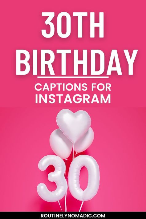 Birthday balloon with words 30th birthday captions for Instagram 30th Birthday Captions Instagram, Happy 20th Birthday Quotes, Happy 20 Birthday Quotes, Birthday Quotes For Instagram, 20th Birthday Quotes, Happy 30 Birthday Quotes, Birthday Wishes For Self, 20th Birthday Captions, Birthday Captions For Myself