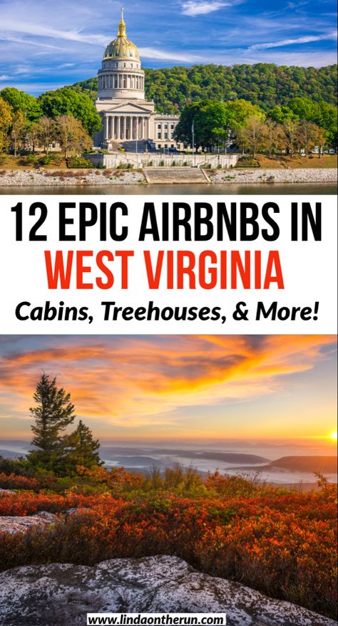 Here are 12 of the best Airbnbs in West Virginia including cabins, treehouses & more| West Virginia Airbnbs| Where to stay in West Virginia #airbnb #usa #travel Cabins In West Virginia, Travel Virginia, West Virginia Vacation, West Virginia Mountains, West Virginia Travel, West Va, Virginia Vacation, Southern Travel, Lunch Items