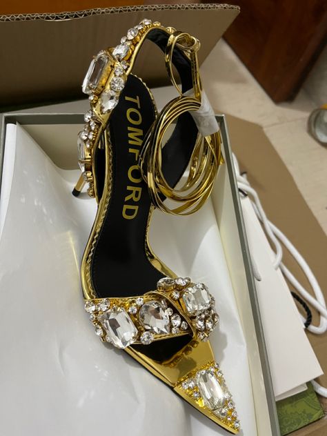 Tom Ford Heels, Slippers Heels, Glam Shoes, Tom Ford Shoes, Jeweled Shoes, Heels Sneakers, Crystal Heels, Jeweled Sandals, Rhinestone Shoes