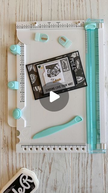 We R Makers on Instagram: "Make a fun fold card with The Works All In One Tool and crafter, Julia Sachs from @fraeuleinfotofee!⁠ ⁠ SUPPLIES & TOOLS:⁠ We R Memory Keepers All in One Tool: https://americancrafts.com/products/we-r-memory-keepers-the-works-all-in-one-tool-lilac⁠ BoBunny - Charmed Chronicles Collection⁠ Cardstock of your choice⁠ Adhesive⁠ ⁠ DIRECTIONS:⁠ 1. Cut and score 4 pieces of cardstock with the All-in-one-tool in:⁠ a. 4” x 6”⁠ b. 7 ½” x 3”, score at 4” on long side⁠ c. 7 ¾” x 3”, score at ½”, 5/8”, 4 1/8”, 4 ¼” on long side⁠ d. 2 ½” x 1 ½”, score at ½”, then every single track until 2” on⁠ long side⁠ 2. Create a tab on right side of cardstock element b using your All-inone-⁠ tool⁠ 3. Adhere cardstock element d on cardstock element b⁠ 4. Connect cardstock element c with ca We Are Memory Keepers, Diy Mini Album, Memory Keepers, We R Memory Keepers, Diy Planner, Scrapbook Album, Diy Journal, Diy Book, Fun Fold Cards