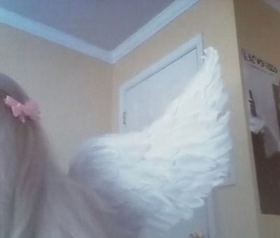 Angel Wings, We Heart It, A Woman, Lost, Angel, Hair, Pink, White