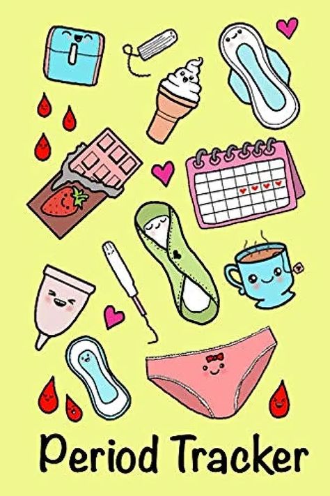 Period Tracker: A monthly menstrual tracker made fun with cute draw alongs, coloring pages, sketch and journal pages. A healthy and fun way to track your cycle and become more in tune with your body. Paperback – June 29, 2020 Menstrual Tracker, Track Your Cycle, Organic Pads, Track Period, Cycle Drawing, First Period Kits, Moon Time, Period Kit, Period Pads