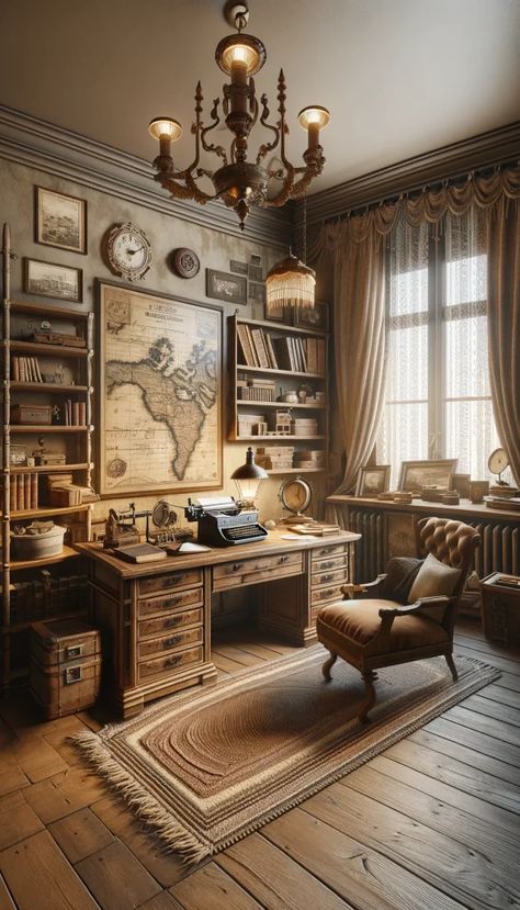 Whisky Lounge, Large Wooden Desk, Modern Industrial Office, Industrial Style Office, Small Office Space, Inspiring Office, Small Seating Area, Office Decor Ideas, Small Lounge