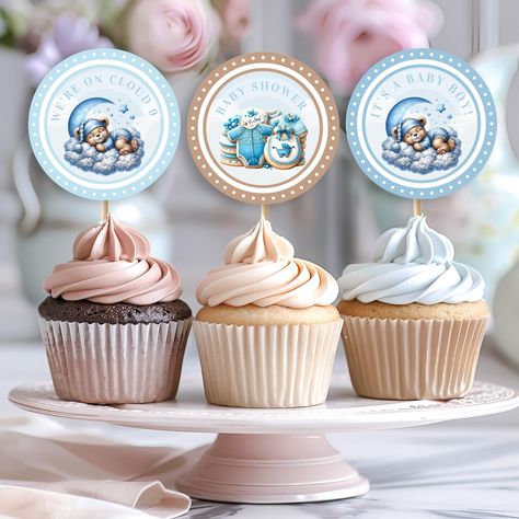 Add a sweet touch to your celebration with our On Cloud Baby Shower Cupcake Toppers! These adorable toppers are perfect for dressing up your treats, featuring charming designs that can be customized to match your shower theme. Perfect for baby showers, gender reveal parties, or any special occasion, these toppers will make your cupcakes the star of the dessert table. Elevate your event with these delightful decorations! ---------------------------------------- ♥♥ ALL MATCHING ITEMS AVAILABLE HERE... https://www.etsy.com/ca/shop/BellaBPaperie?search_query=BS007 FILES INCLUDED ‣ Non-Editable Cup Cake Toppers: 2.5" x 2.5" ---------------------------------------- INSTANT DOWNLOAD ✗ No physical items will be shipped ✔ Please download file on a computer or laptop ✔ This is a DIGITAL PRODUCT ✔ Up