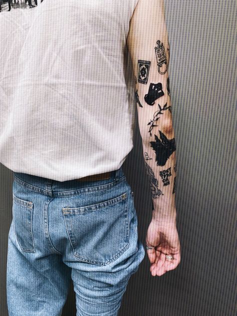 Ignorant style tattoo sleeve Ignorant Tattoo Sleeve, Ignorant Tattoo, Ignorant Tattoos, Ignorant Style Tattoo, Style Tattoo, Tattoo Sleeve, Sleeve Tattoos, Tattoos, Quick Saves