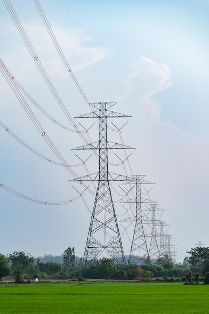 Energy Photography, Electric Pole, San Fransico, Transmission Tower, Custom Photo Wallpaper, Power Tower, Rice Field, Electric Field, Transmission Line