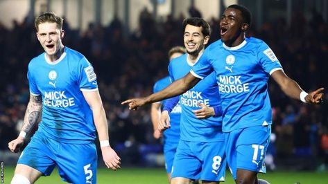 Peterborough United 5-1 Northampton Town - BBC Sport Northampton Town, Peterborough United, Bbc Sport, Free Kick, Half Time, Five Points, Peterborough, Bbc, Derby