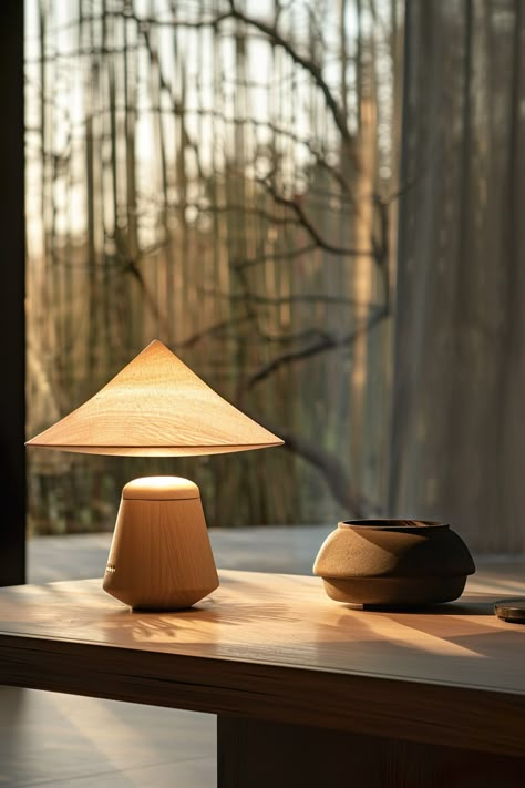 Add subtle elegance to your minimalist decor with Japandi table lamps. 🌿💡 Time And Style Furniture Japan, Japanese Table Lamp, Japanese Lampshade, Japan Lamp, Japandi Table, Cloud Lighting, Japandi Lighting, Lamp Photography, Japandi Aesthetic