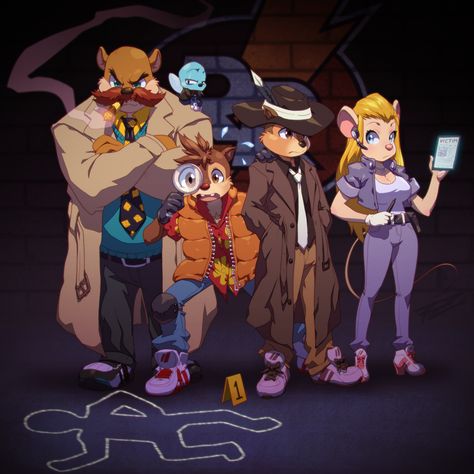 Crazy RESCUE RANGERS Reboot Art by Robaato — GeekTyrant Rescue Rangers, Evil Villains, Chip And Dale, Kid Character, Disney Fan Art, Disney Style, Disney Art, Disney Pixar, Cartoon Characters