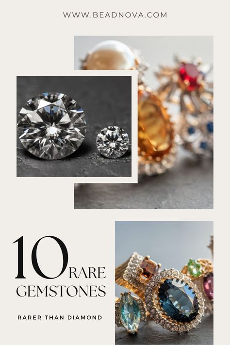 Discover the world of gemstones that are even rarer than diamonds. This comprehensive guide explores why diamonds aren't the rarest stones, criteria for gemstone rarity, and a list of 10 rare gemstones with unique characteristics. Ideal for collectors and enthusiasts. Gemstone List, Rare Stone, Unique Characteristics, Rare Gems, Rare Gemstones, Discover The World, Rarity, Gems, Diamonds