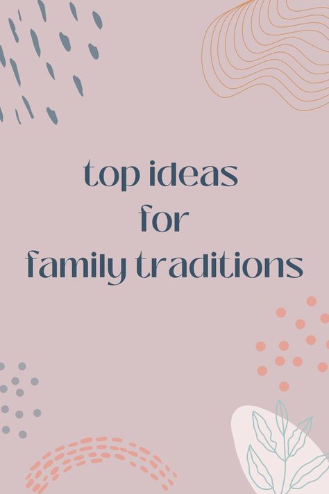 I LOVED reading through the traditions that made your childhood feel like magic. Charlie and I read through every single one of these and had such fun conversations about ones we'd like to incorporate for our family - I hope you have fun doing the same! Traditions To Start With Boyfriend, Cute Family Traditions, Traditions To Start With Kids, Traditions To Start With Baby, Childhood Traditions, Traditions With Kids, Family Traditions To Start, Baby Traditions, Anniversary Traditions